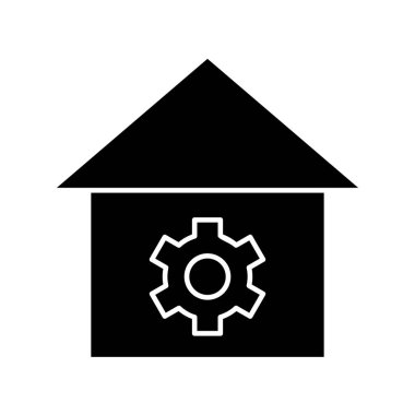 Ayar simgesi soyut arkaplanda izole edildi