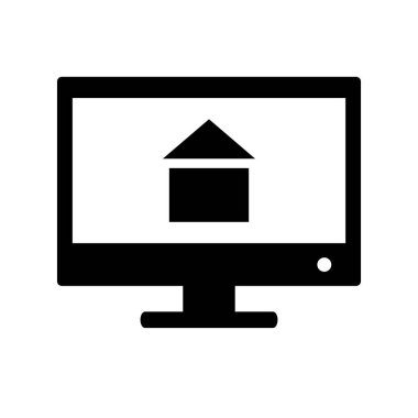 Lcd simgesi soyut arkaplanda izole edildi