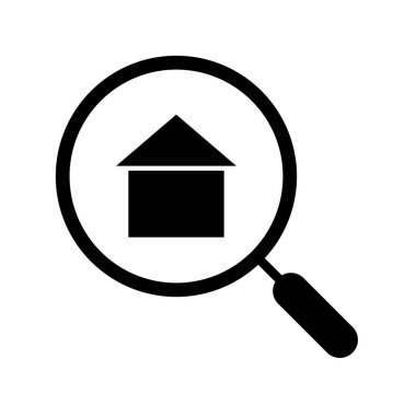 Soyut arkaplanda arama simgesi izole edildi