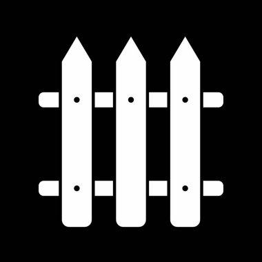 Çit simgesi soyut arkaplanda izole edildi