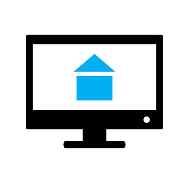 Lcd simgesi soyut arkaplanda izole edildi