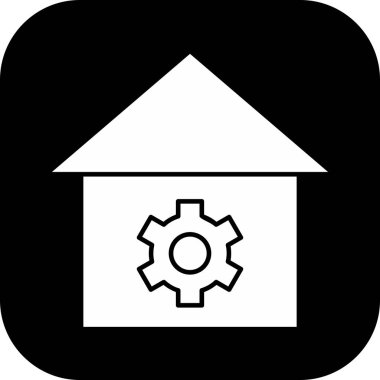 Ayar simgesi soyut arkaplanda izole edildi