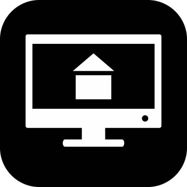 Lcd simgesi soyut arkaplanda izole edildi