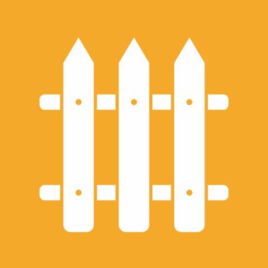 Çit simgesi soyut arkaplanda izole edildi