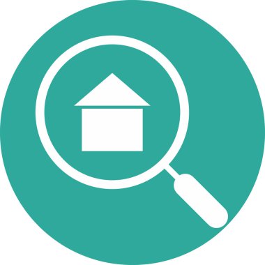 Soyut arkaplanda arama simgesi izole edildi