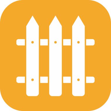 Çit simgesi soyut arkaplanda izole edildi