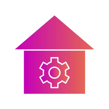 Ayar simgesi soyut arkaplanda izole edildi