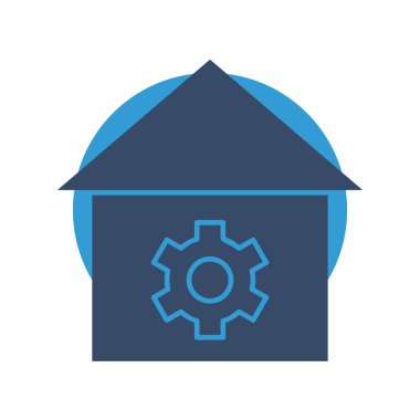 Ayar simgesi soyut arkaplanda izole edildi