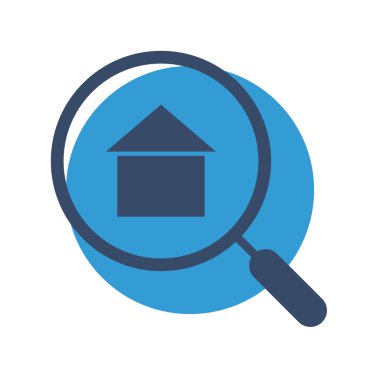 Soyut arkaplanda arama simgesi izole edildi