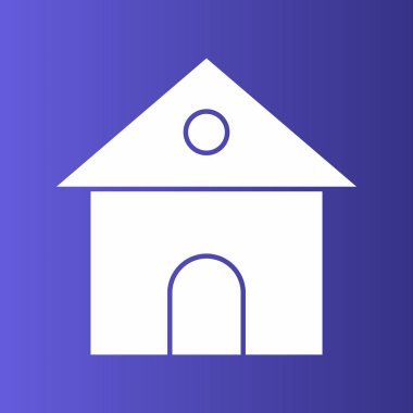 Soyut arkaplanda ev simgesi izole edildi