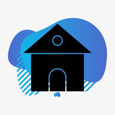 Soyut arkaplanda ev simgesi izole edildi