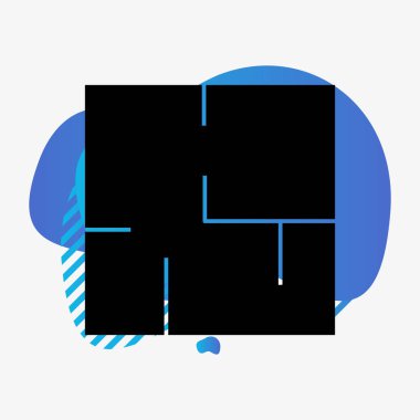  Soyut arkaplanda plan simgesi izole edildi