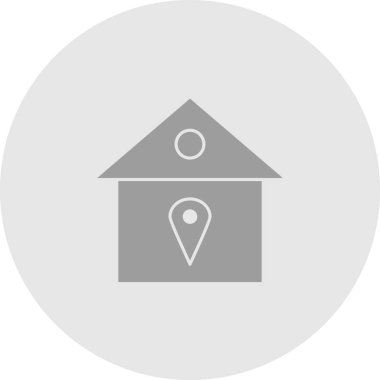  konum simgesi soyut arkaplanda izole edildi