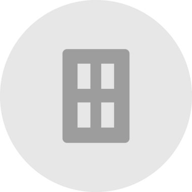 Soyut arkaplanda kapı simgesi izole edildi