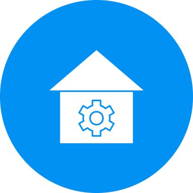 Ayar simgesi soyut arkaplanda izole edildi