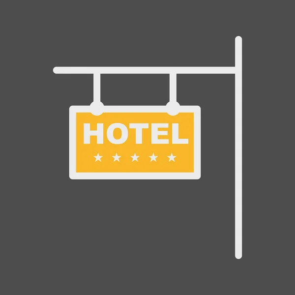 Hotel icon isolated on abstract background — 스톡 벡터