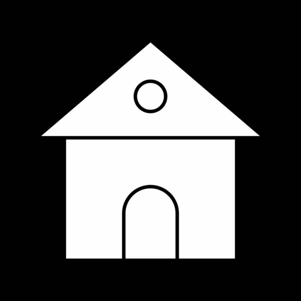 Домашня піктограма ізольована на абстрактному фоні — стоковий вектор