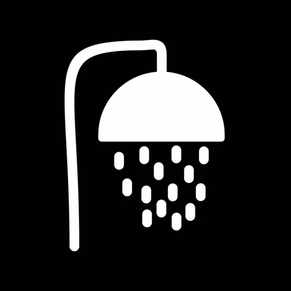 Shower icon isolated on abstract background — 스톡 벡터