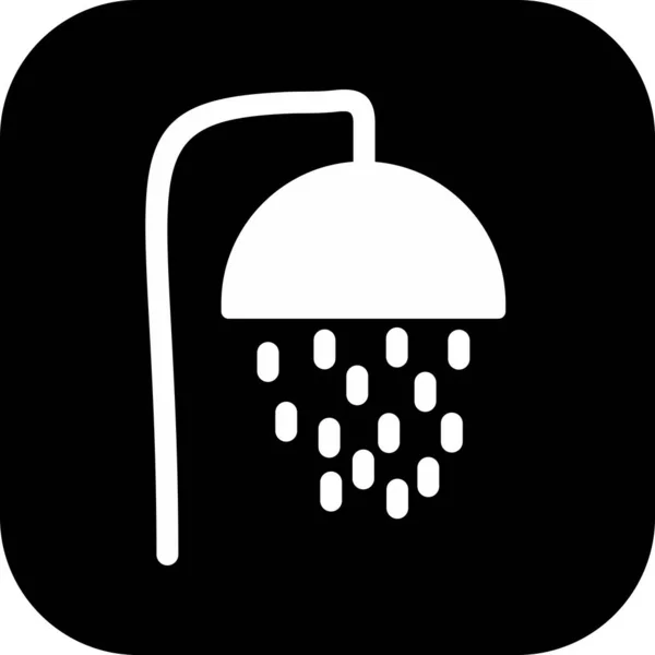 Shower icon isolated on abstract background — 스톡 벡터