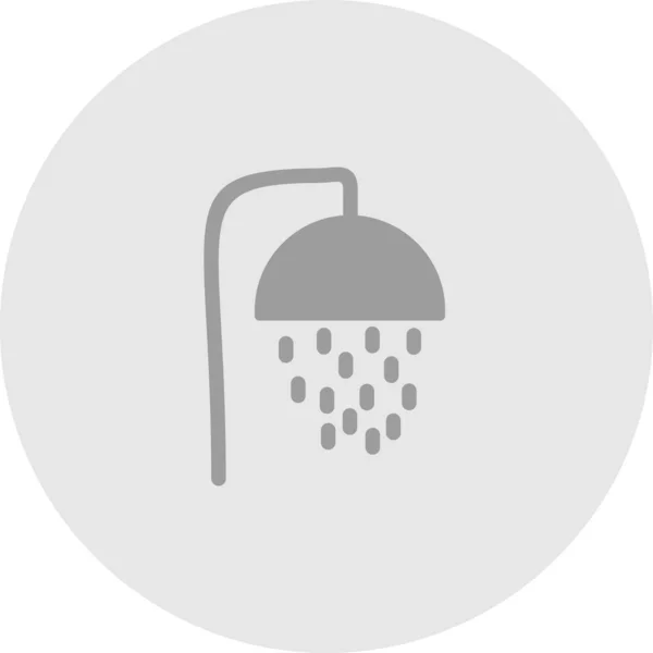 Ícone de chuveiro isolado em fundo abstrato —  Vetores de Stock