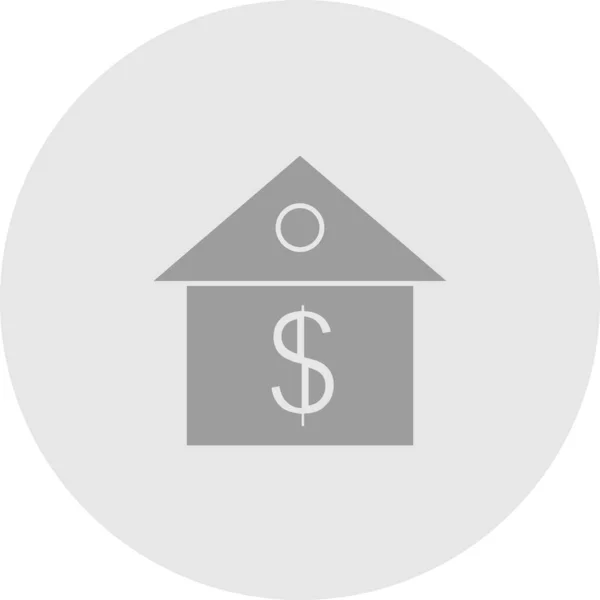 Icône de prêt isolée sur fond abstrait — Image vectorielle