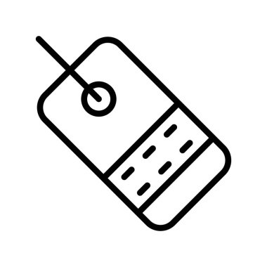 Etiket simgesi soyut arkaplanda izole edildi