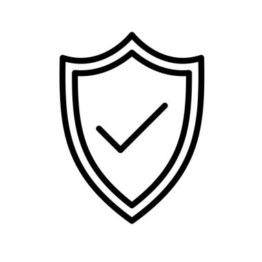 Kalkan simgesi soyut arkaplanda izole edildi