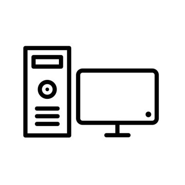 Bilgisayar Simgesi Soyut Arkaplanda İzole Edildi