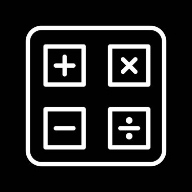 Soyut arkaplanda hesaplayıcı simgesi izole edildi