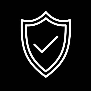 Kalkan simgesi soyut arkaplanda izole edildi