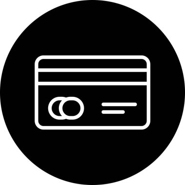 Soyut arkaplanda kredi kartı simgesi izole edildi