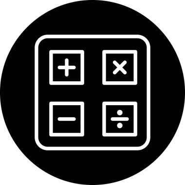 Soyut arkaplanda hesaplayıcı simgesi izole edildi