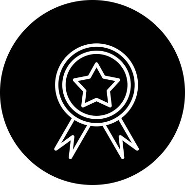 Ödül simgesi soyut arkaplanda izole edildi