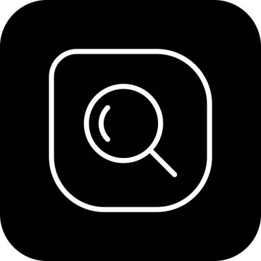 Soyut arkaplanda arama simgesi izole edildi