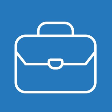 Evrak çantası simgesi soyut arkaplanda izole edildi