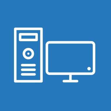 Bilgisayar Simgesi Soyut Arkaplanda İzole Edildi