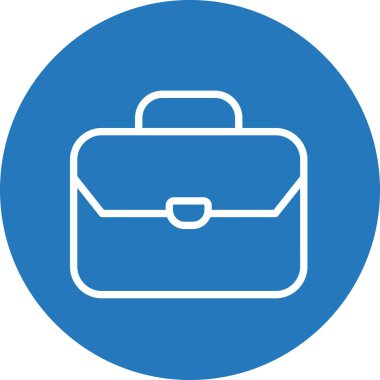 Evrak çantası simgesi soyut arkaplanda izole edildi