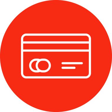 Soyut arkaplanda kredi kartı simgesi izole edildi