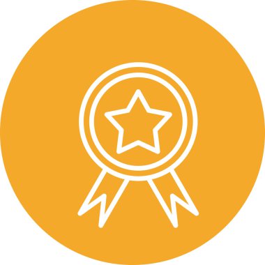 Ödül simgesi soyut arkaplanda izole edildi