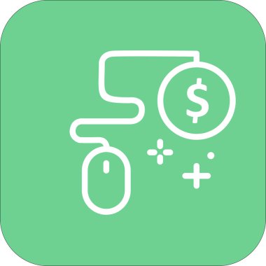 Fare Alışveriş simgesi soyut arkaplanda izole edildi