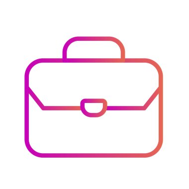 Evrak çantası simgesi soyut arkaplanda izole edildi