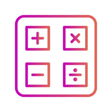 Soyut arkaplanda hesaplayıcı simgesi izole edildi