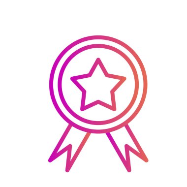 Ödül simgesi soyut arkaplanda izole edildi