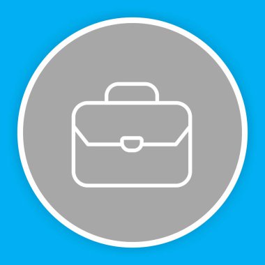 Evrak çantası simgesi soyut arkaplanda izole edildi