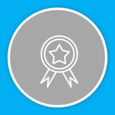 Ödül simgesi soyut arkaplanda izole edildi