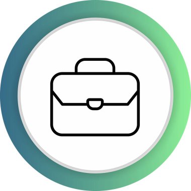 Evrak çantası simgesi soyut arkaplanda izole edildi