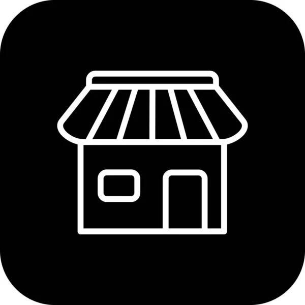 Shop  icon isolated on abstract background — 스톡 벡터