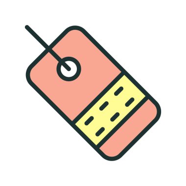 Etiket simgesi soyut arkaplanda izole edildi