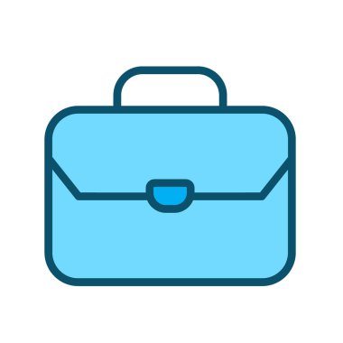 Evrak çantası simgesi soyut arkaplanda izole edildi