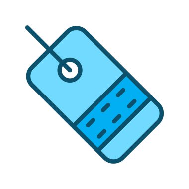 Etiket simgesi soyut arkaplanda izole edildi